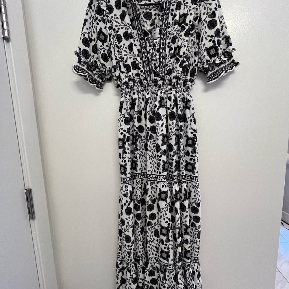 Max Studio Tiered Georgette Maxi Dress